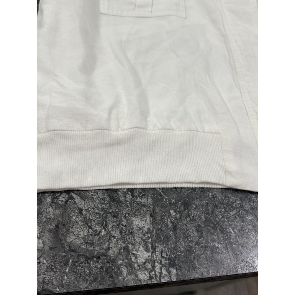 Maurice's Womens 100% Cotton Bomber Jacket Zip Front Soft White Sz XXL - Picture 10 of 12